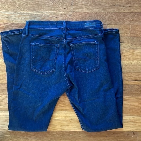 AG Adriano Goldschmied Farrah High Rise Skinny Jeans Dark Wash Empower Denim 29R - Picture 8 of 9